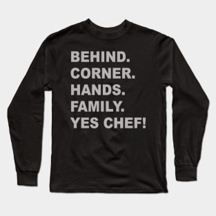 Yes Chef - The Bear Tv Show - Kitchen Long Sleeve T-Shirt